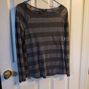 Size large black and gray sparkle long sleeve
